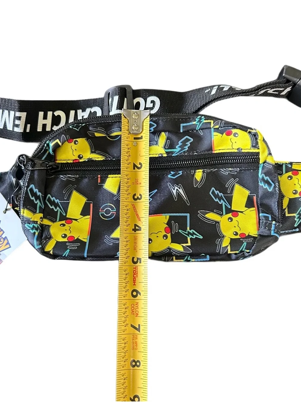 Bioworld Pokemon Pikachu Gotta Catch Them All Fanny Hip Pack Belt Crossbody Bag